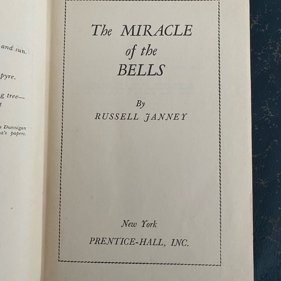 Miracle of the Bells, antique book printed in 1946 - Picture 3 of 11